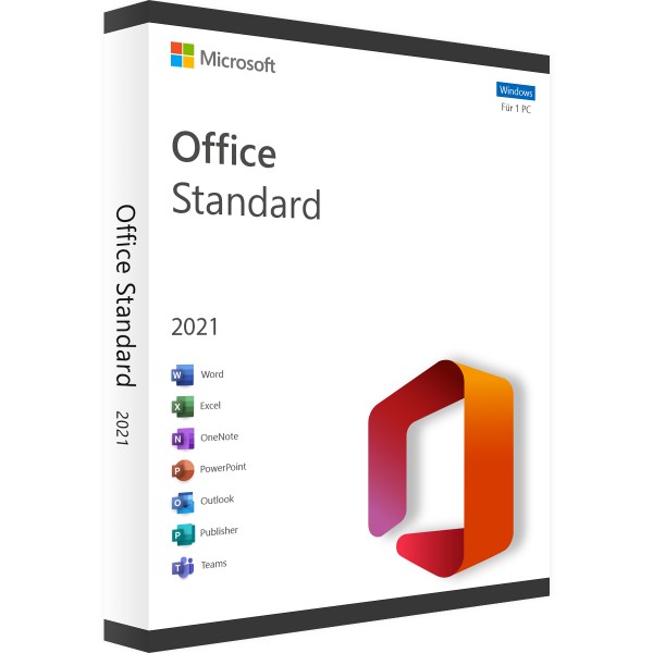 Microsoft Office 2021 Standard | para Windows 1 - 5 dispositivos