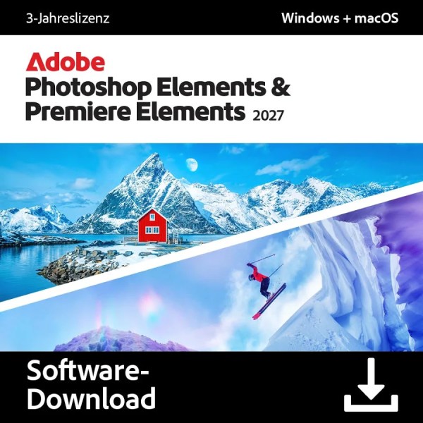 Adobe Photoshop y Premiere Elements 2022 | Windows/Mac